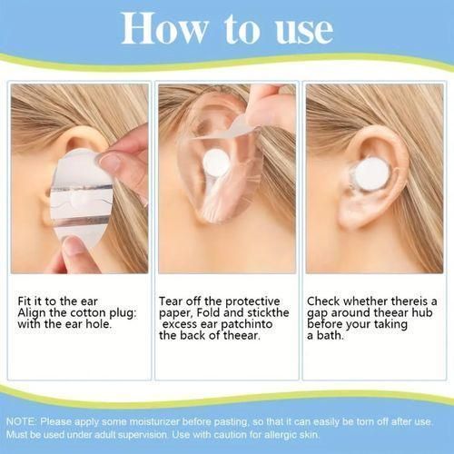 product_image_name-Generic-حماية أذن يمكن التخلص منها للرضع والأطفال – 30 غطاء أذن مقاوم للماء للشامبو والسباحة-3