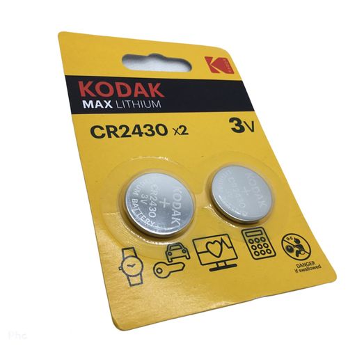 Kodak 2 Pile Bouton lithium 3v CR2430 max à prix pas cher