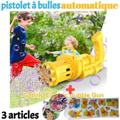 Machine à bulles électrique, pistolet à bulles d'eau, jouets d