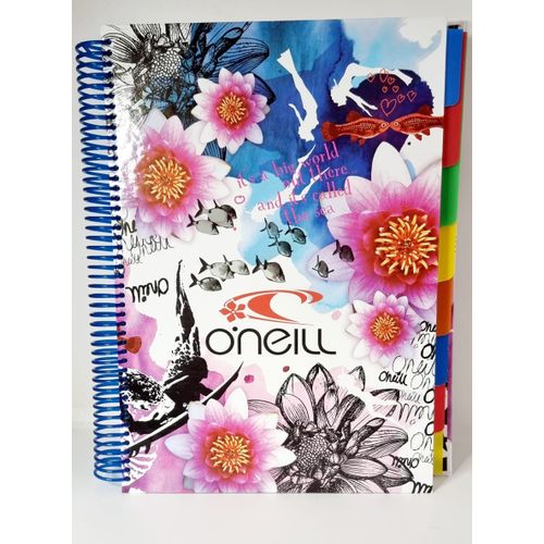 CAHIER SPIRALE AVEC SUJETS PETITS CARREAUX GRAND FORMAT A4