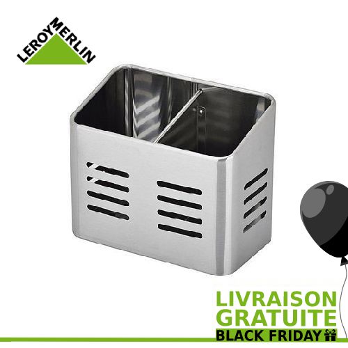 Leroy Merlin Pot Range Couverts A Compartiments Inox Brosse