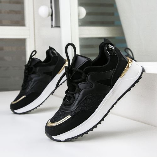 Sneakers femme noir chic on sale