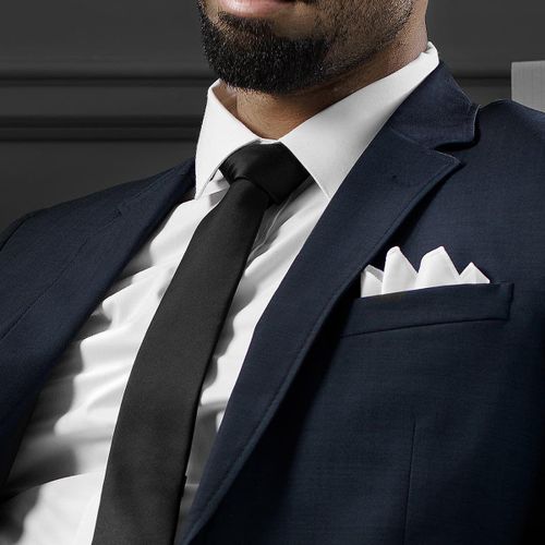 product_image_name-Generic-Cravate basique en polyester noir-1