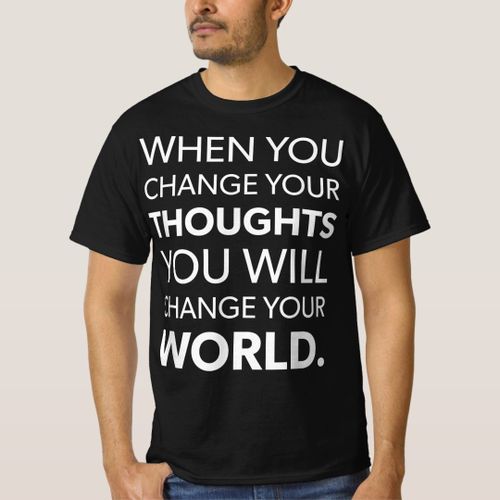 product_image_name-Generic-Change Your Thoughts, Change Your Worl T-Shirt unique design - t shirt tres bon qualite-1