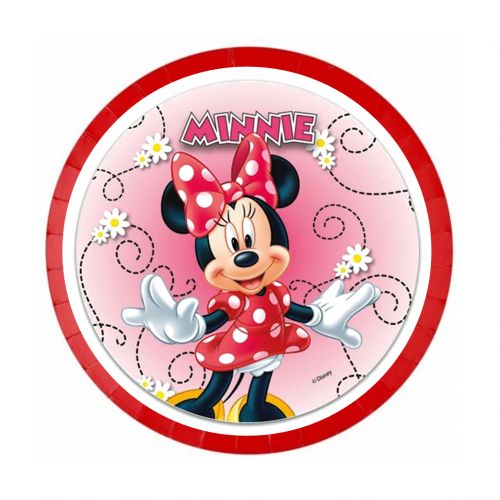 Décorations de fête d'anniversaire sur le thème de Minnie Mouse