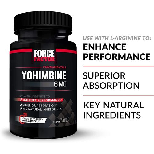 Force Factor Yohimbine Supplement For Men Yohimbe Bark Extract With Superior Absorption To 1225