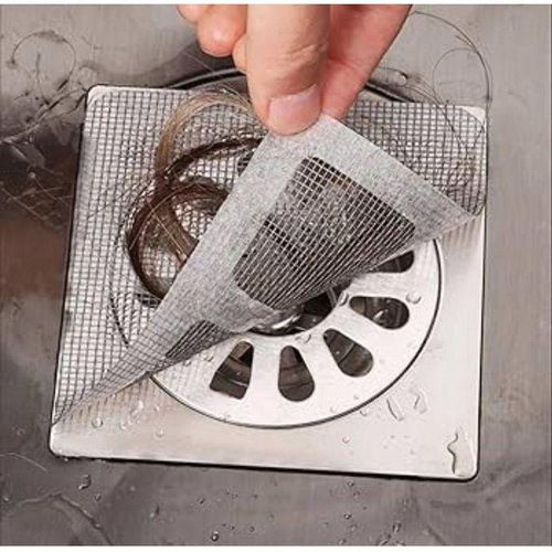 product_image_name-Generic-مجموعة من 20 فلتر لاصق مضاد للشعر لتصريف الدوش أو الحوض، شبكة رقيقة للغاية يمكن التخلص منها-2
