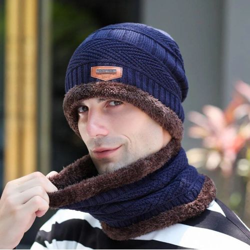 Casquette Homme Bonnet d'Hiver en Coton Bonnet Bonnet Bonnet Plat 