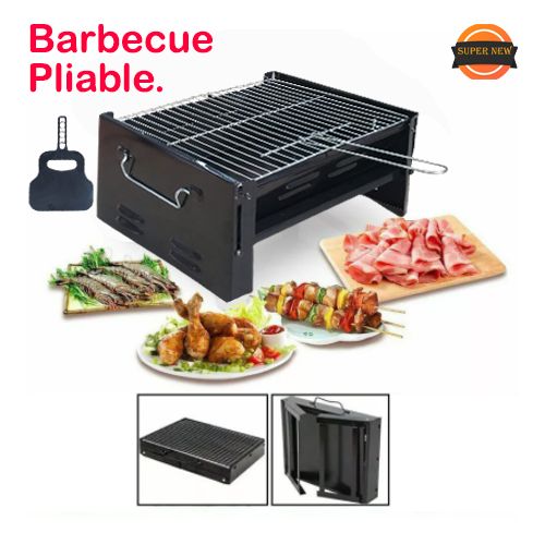 Generic Barbecue à Charbon Portable en Acier Inoxydable, Outil Pliable pour  Barbecue Gril à prix pas cher