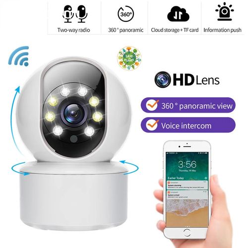 Generic Caméra WiFi 1080P HD Mini suivi automatique sans fil intérieur  Smart Home Security à prix pas cher