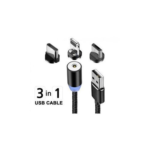 Generic câble magnétique 3 IN 1 Micro usb TypeC iphone à prix pas