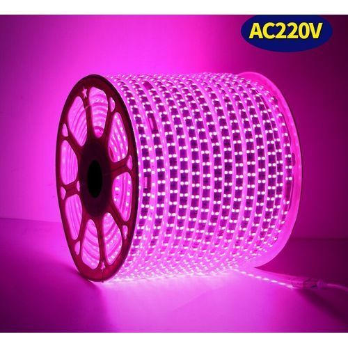 Generic Ruban Led Strip LED bande double PINK, flexible, étanche, (10m) +  Connecteur à prix pas cher