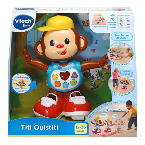 Vtech Jouet singe interactif qui marche et danse Titi Ouistiti à prix pas  cher