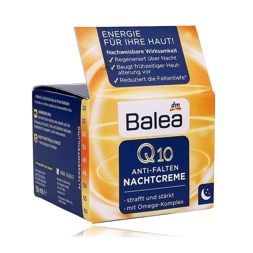 Balea Cr me de nuit anti rides Q10 Avec Omega Complex 50 ml