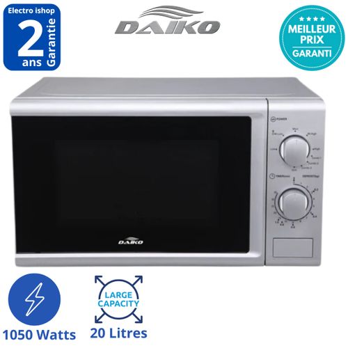 Daiko Micro ondes et gril , 20L Silver, 1050W, 5 niveaux de