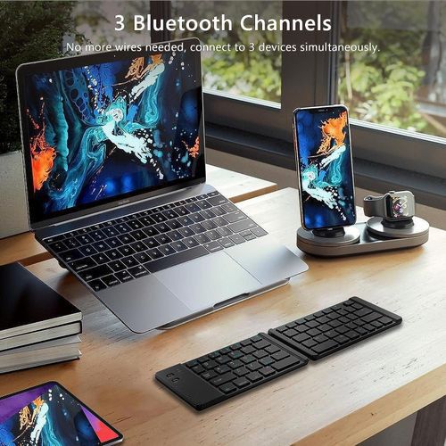 Generic Clavier Bluetooth Pliable Clavier Sans Fil -Pour PC Portable  Tablette Telephone à prix pas cher