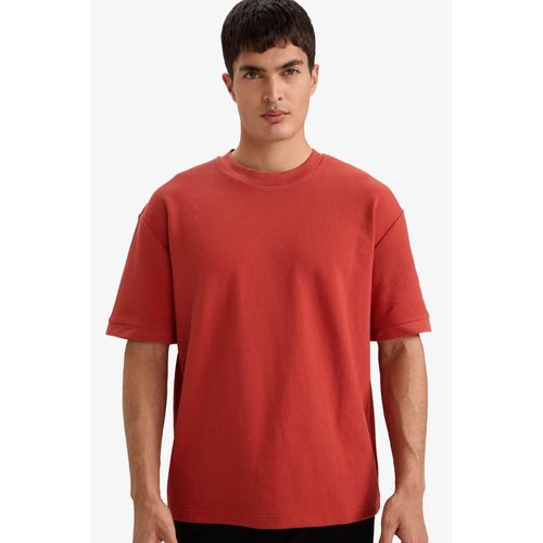 product_image_name-Defacto-تيشيرت نص كم اوفر سايز برقبة مستديرة-3