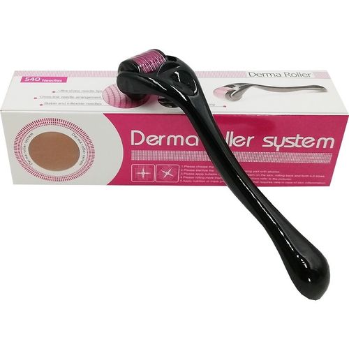 Derma Roller Rouleau pour la peau la barbe,Micro-aiguille,soin pour la  repousse des cheveux à prix pas cher