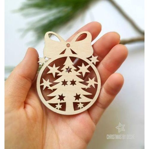 product_image_name-Generic-10 Pcs decorations Arbre de Noël en Bois, Nouvel An Décoration de Sapin de Noël Pendentif-1