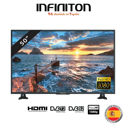Infiniton تليفزيون LED عالي الدقة مقاس 50 بوصة - INTV-50AS880 -تلفزيون أندرويد - أسود