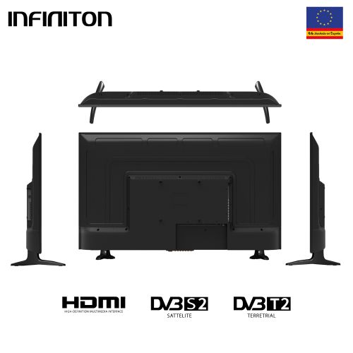 Infiniton تليفزيون LED عالي الدقة مقاس 50 بوصة - INTV-50AS880 -تلفزيون أندرويد - أسود