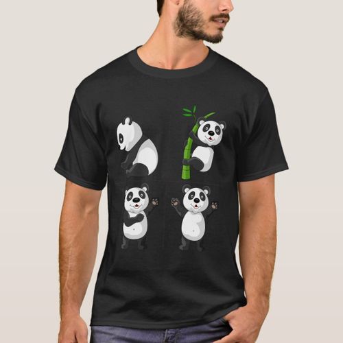 product_image_name-Generic-Panda animal, cartoon character T-Shirt-1