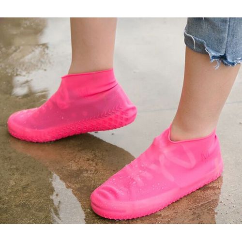 Bottes de pluie extérieures réutilisables Housse de chaussure imperméable  en silicone Unisexe Chaussures Protecteurs Couvre-chaussures imperméables  antidérapants