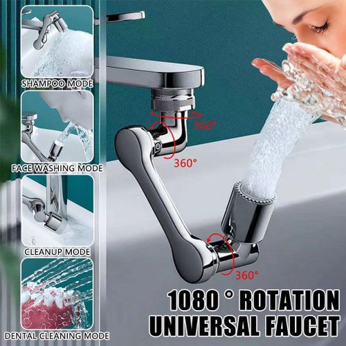 Generic Robinet Rotatif à 1080°,Tête Extension Robinet pour Lavabo Cuisine  Salle de bain à prix pas cher