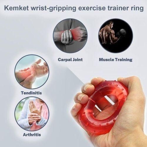 Anneaux De Préhension En Silicone - Exerciseur Pour Doigts Et Mains - Renforce La Force De Préhension - Lot De Plusieurs Résistances