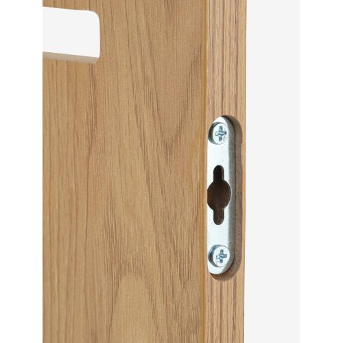 product_image_name-Generic-Étagère Murale 6 Tablettes Ajustables Chêne Clair 139x137x20cm Design Moderne Rangement Salon Bureau Chambre-4