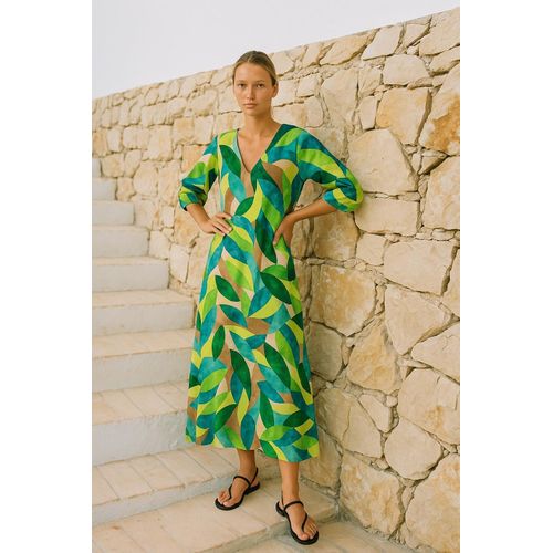 product_image_name-Marwa-فستان طويل مطبوع باللون الأخضر الهندسي-2