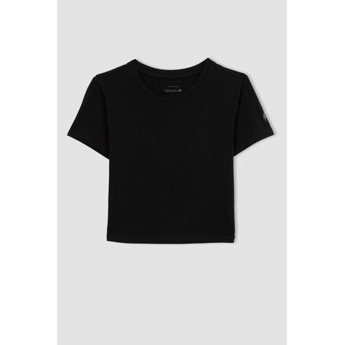 product_image_name-Defacto-تي شيرت نص كم كروب بياقة مستديرة-4