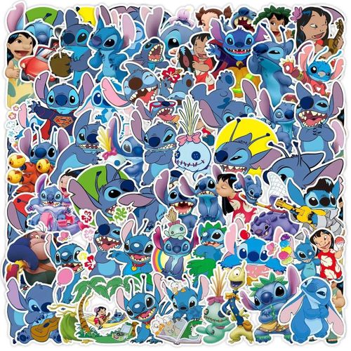 product_image_name-Generic-Stickers Cute Disney Cartoon Lilo Stitch Kawai Cute Cartoon Anime 30Pcs-1