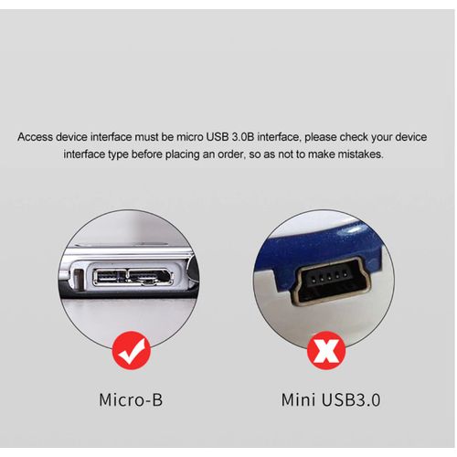 Câble adaptateur USB 3.0 mâle A vers Micro B/1m, pour disque dur externe  HDD, câble de données - Maroc4gaming