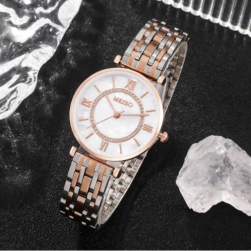 Generic Montre de Luxe Cristal pour Femmes Bracelet Montres Top Marque De Mode Diamant Dames Montre A Quartz En Acier Femelle Montre Bracelet a prix pas cher Jumia Maroc