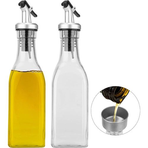 Generic Bouteilles d'huile & vinaigre en verre 2pcs, Distributeurs