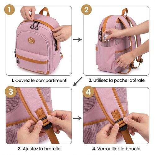 Generic حقيبة ظهر غير رسمية شبه منظمة بسحاب وأحزمة متعددة - image 4