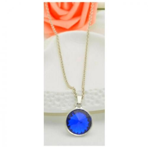 product_image_name-Generic-Chaine Collier Avec Pendentif Bleu Fashion Pour Femme-1