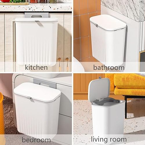 Generic Poubelle murale pour salle de bain et cuisine avec