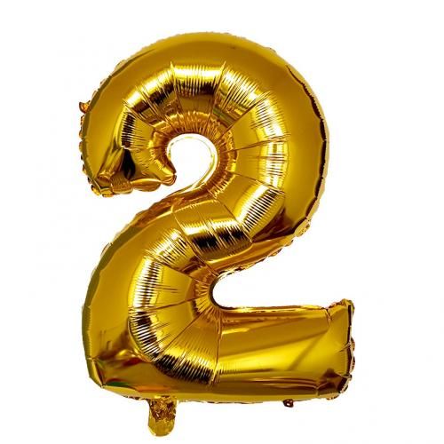 Generic Ballon chiffre géant anniversaire Doré N° 2 (32 pouce) à prix pas  cher