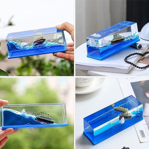 product_image_name-Generic-Bateau Décoratif en Résine avec Effets de Vagues en 3D – Mini Maquette Artistique Marine pour Bureau & Maison-2