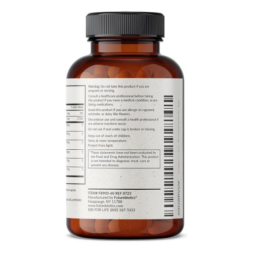 product_image_name-FutureBiotics-دعم إزالة سموم الكبد، شوك الحليب، جذر الهندباء، الكركم، 60 كبسولة-3