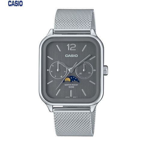 Casio Montres homme fil metallique en maille cycles lunaires etanche mtp m305m 8avdf a prix pas cher Jumia Maroc