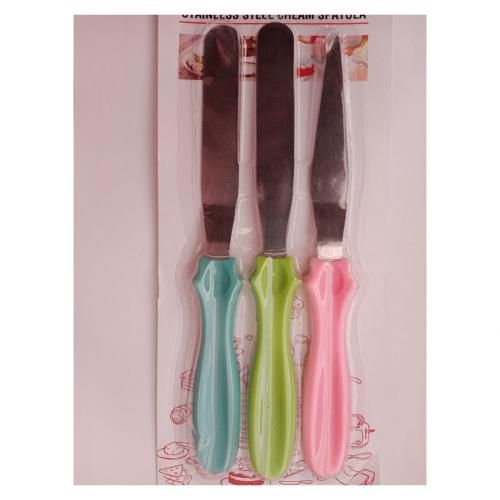 3 Pièce Couteau Gâteau Spatule, Spatule Coudée Professionnelle, Spatules  Glaçage Professionnelle, Spatule Pâtisserie, Spatule Crème Acier  Inoxydable