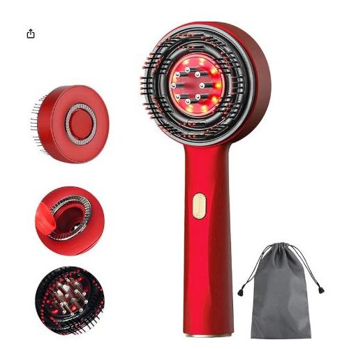 product_image_name-Generic-جهاز تطبيق زيت الشعر الكهربائي، مشط تدليك لفروة الرأس، فرشاة تدليك لفروة الرأس بالضوء الأحمر، جهاز تطبيق الزيت الكهربائي لنمو الشعر، موزع زيت مقاوم للماء IPX7 للشعر-2