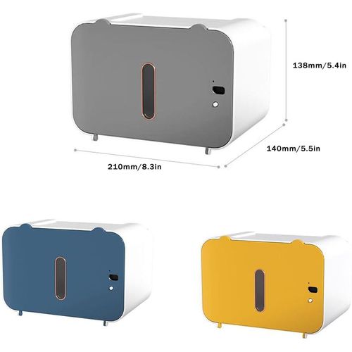 product_image_name-Generic-Distributeur électrique de Papier Toilette Mural à Induction, Étanche, couleur blanc gris.-8