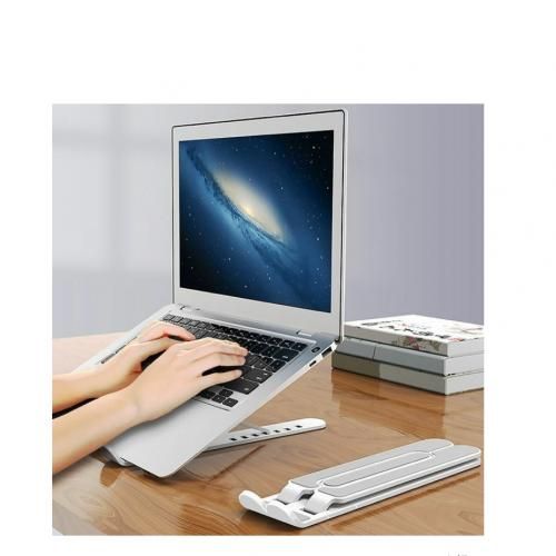Generic Support PC Portable Réglable et Pliable pour PC, Tablettes et  smartphone*Blanc* à prix pas cher