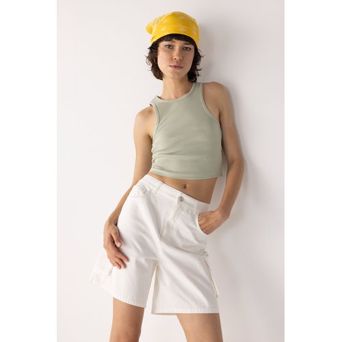 Short femme tissu online