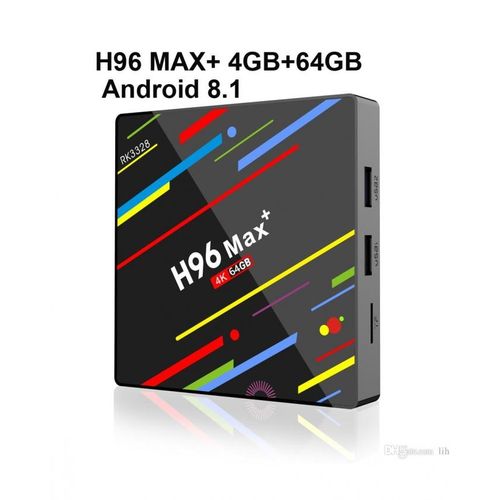 H96 H96 MAX PLUS 4G Ram  64G Rom Android 8.1Nougat TV Box  H96 MAX PLUS 12 MOIS IPTV