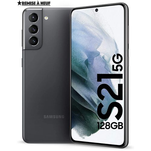 Galaxy S21 5G - 6.2" (128Go, 8Go) - Noir - Remise à Neuf
